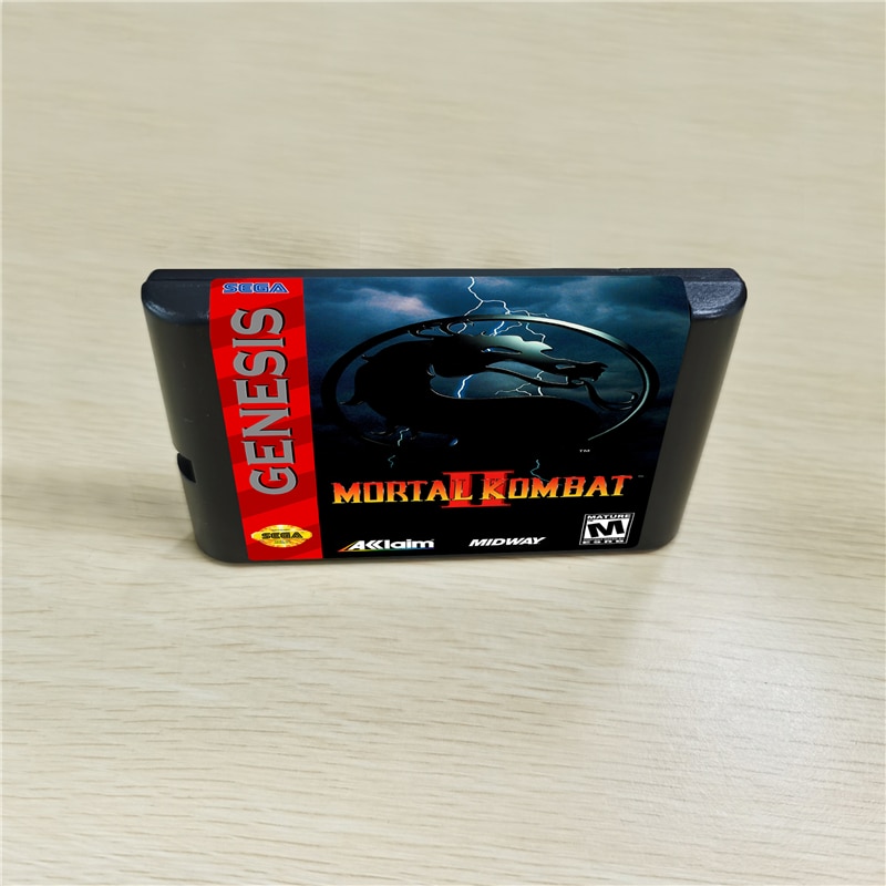 Mortal Kombat II 2 - 16 Ʈ MD  īƮ MegaDrive Genesis ܼ 